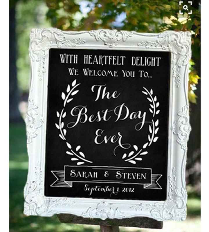 Wedding sign?