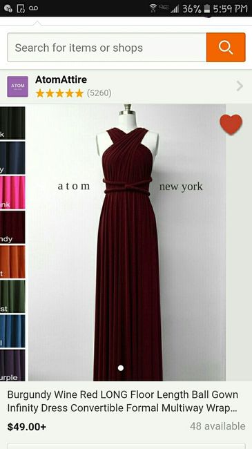 Cheap bridesmaids dresses!