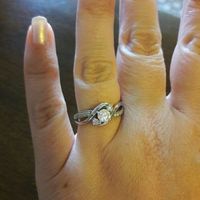 Three stone E-ring? Let's see your wedding band!