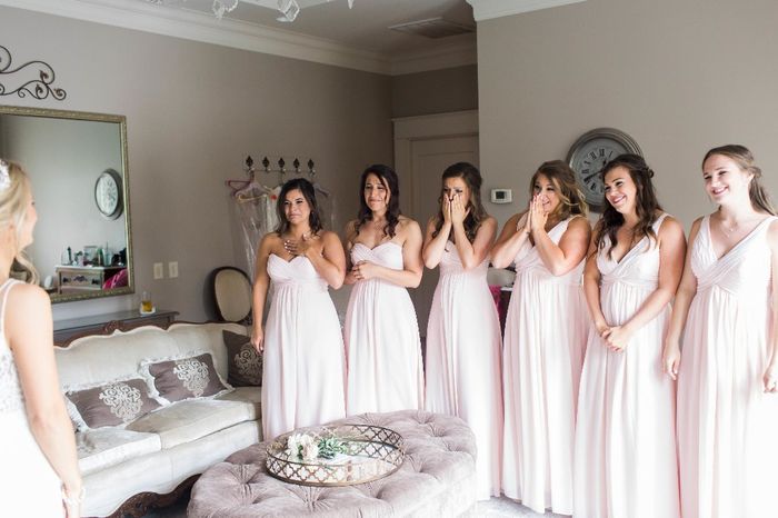 first look with my girls! so sweet!!!!! :) 