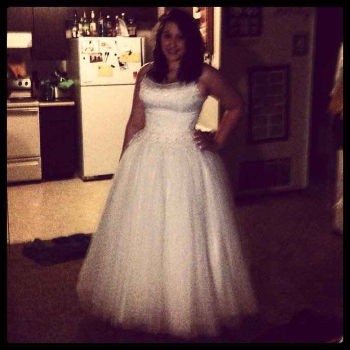 50 dollar wedding dress update!