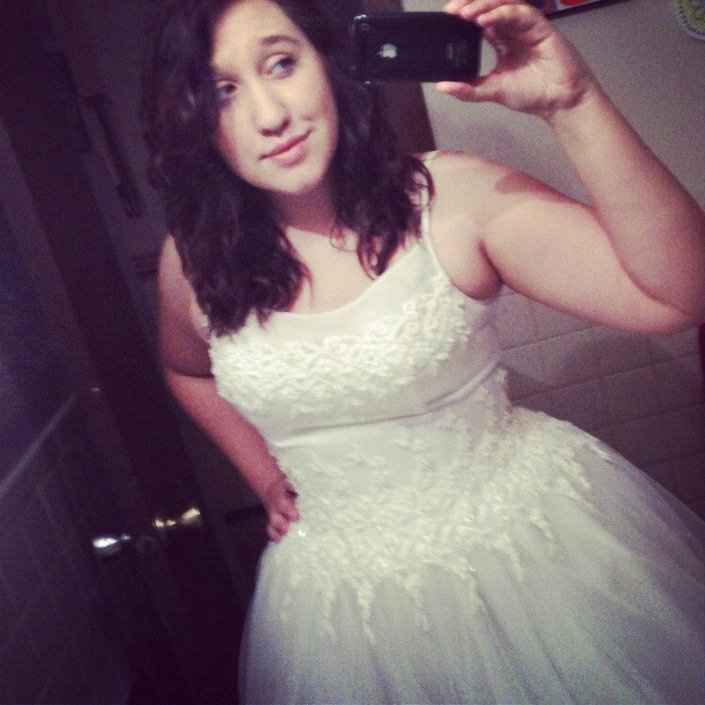 50 dollar wedding dress update!