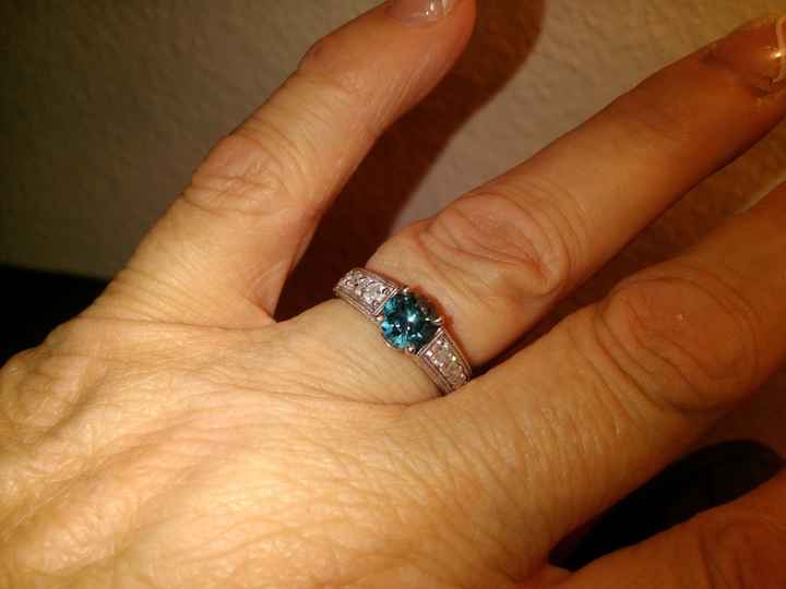 Tried to revive an old thread, but it wouldn't post...so Show me your nontraditional engagement ring