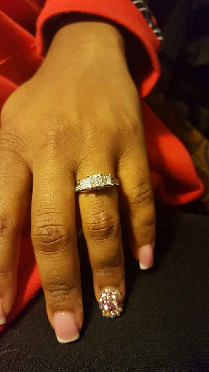 Still getting use to a ring on my finger!