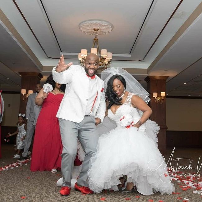 Us jumping the broom! 