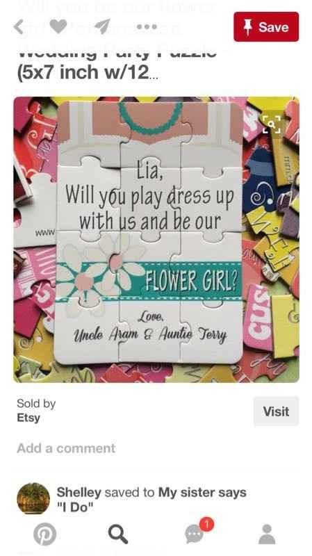 Ideas on asking nieces to be flower girls