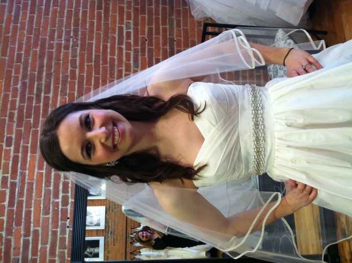 Visited the dress!....Ended up loving a veil!