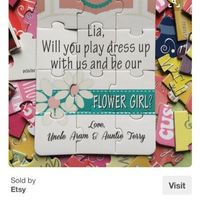 Ideas on asking nieces to be flower girls