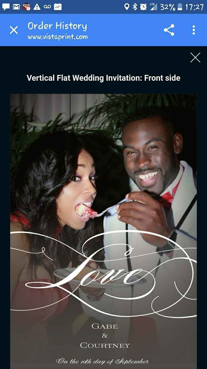 Invites are out! Pic   let me see yours