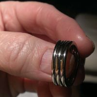 What rings look like after soldering!