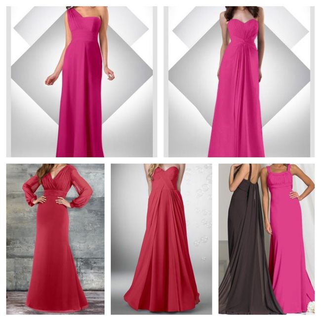 BM picking own gowns? Different styles? Show me!