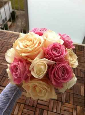 24 hours...pic of my bouquet!