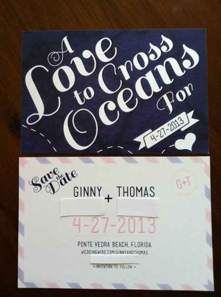 Yay!!! I just got our Save The Date's in the mail today! **PIC