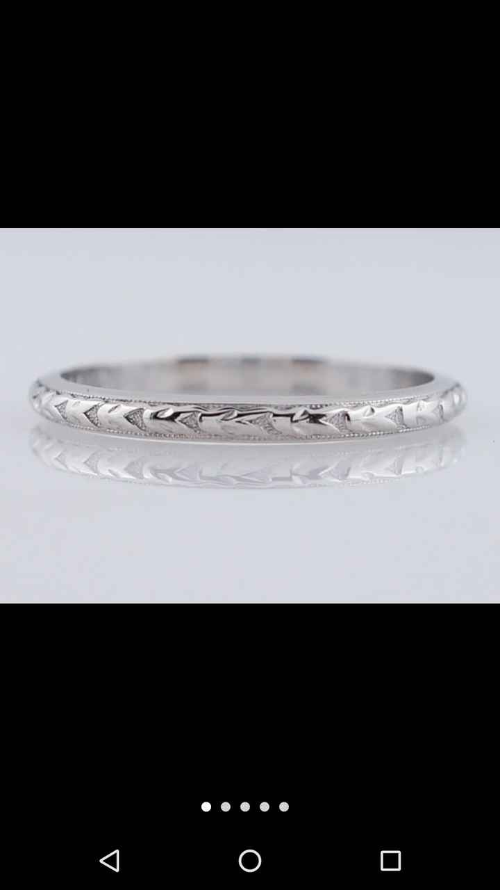 Antique wedding band options