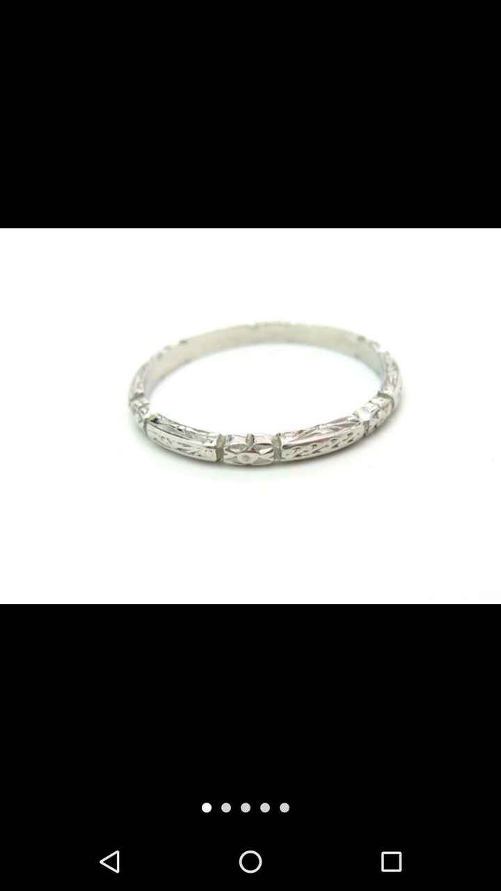 Antique wedding band options