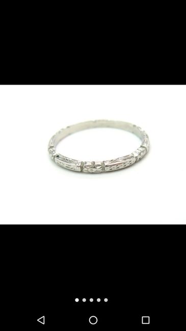 Antique wedding band options