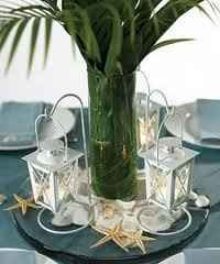 Beach wedding - need centerpiece advice please
