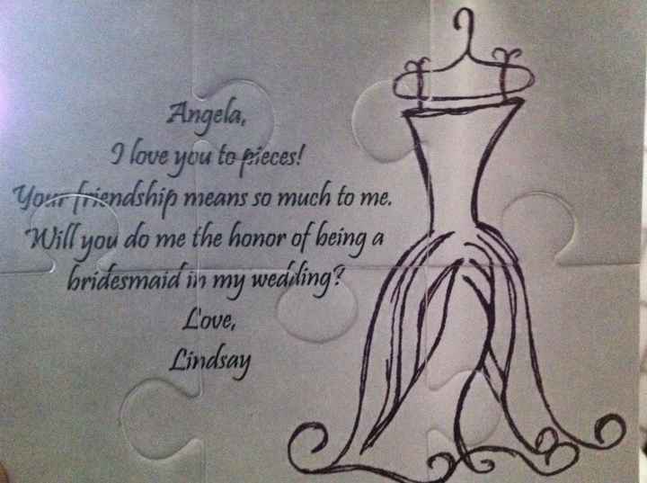 How Did You Ask Your Bridal Party?