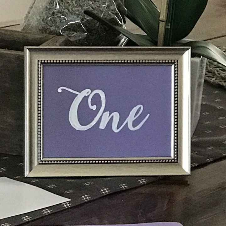 DIYers show me your framed table numbers