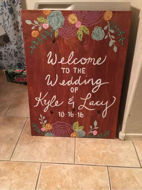 Finished Welcome Sign!