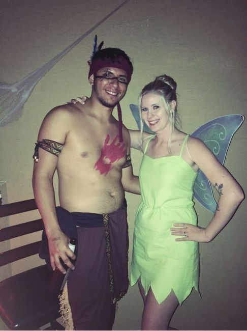 Happy Halloween post a pic of you and your fiancé in costumes