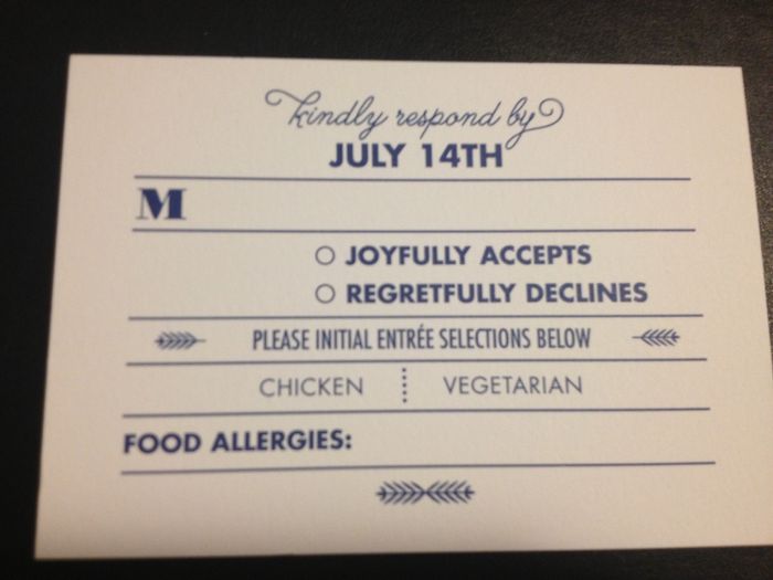 Wedding invite design question