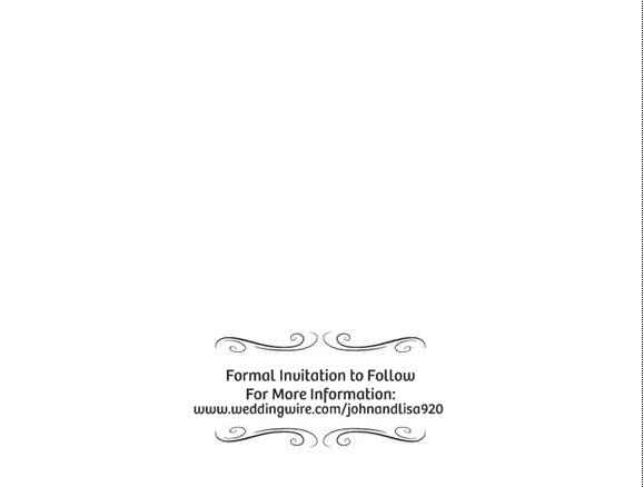 Save the Dates | almost a year out and...