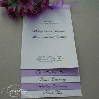 I have official nixed doing ceremony programs.