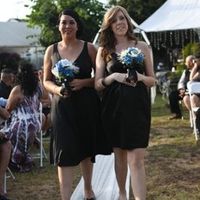 Black bridesmaid dresses...