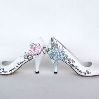 Glass slipper - show me your wedding shoes!