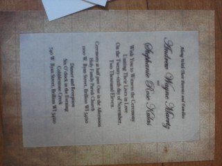 My DIY Invitations - Sent out Today!
