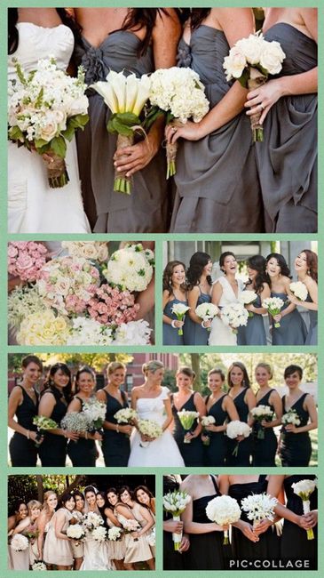 Mismatched BM flowers: cool or nah?