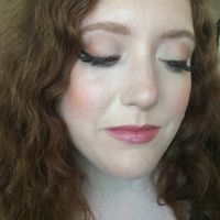 First makeup trial vs. actual wedding day look - 1