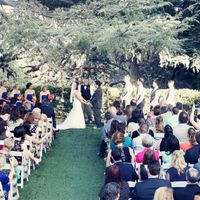 Altar with pretty trees in the background