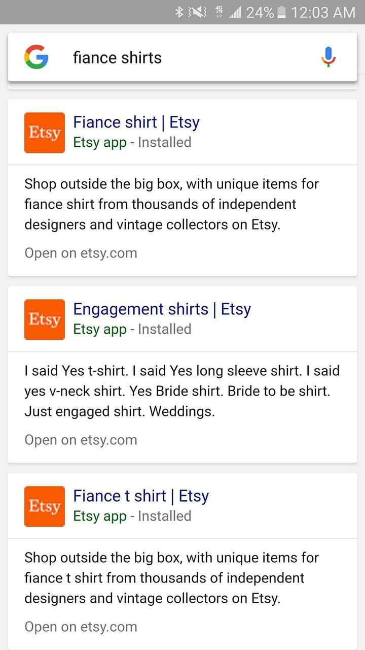 Fiancé stuff