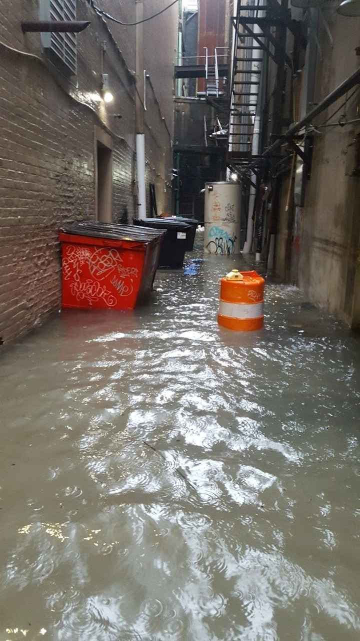 Ever swim in the streets? Bach party semi fail