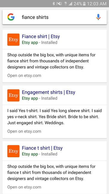 Fiancé stuff