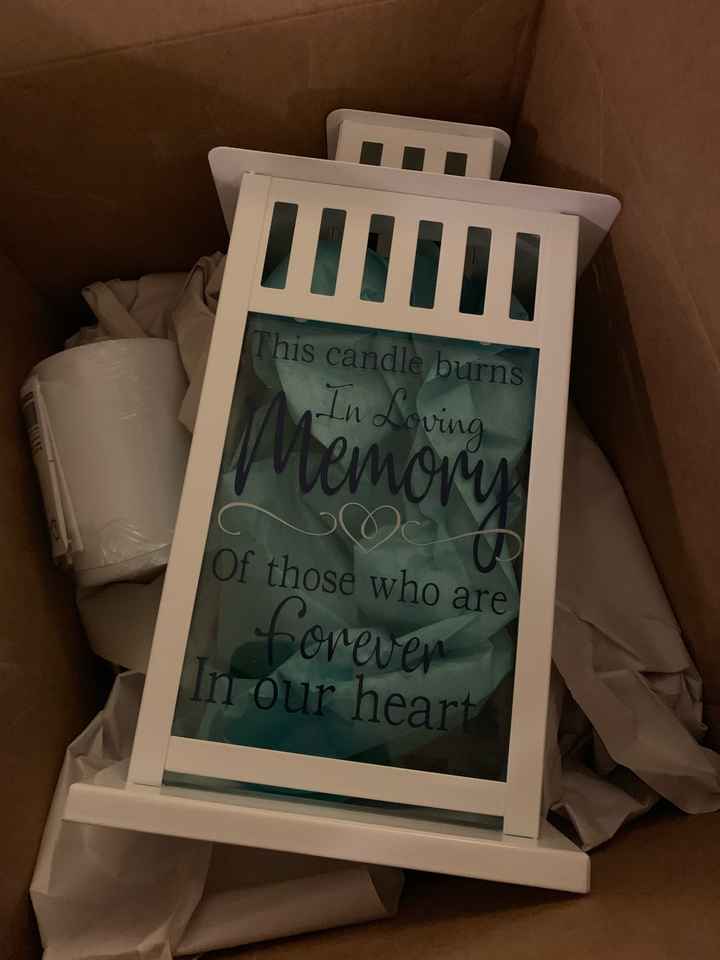 How did you honor the deceased at your wedding or reception - 1