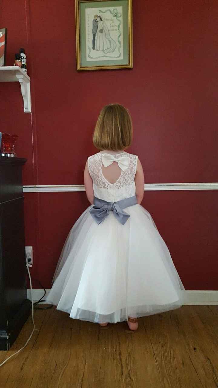 My flower girl dress came in!