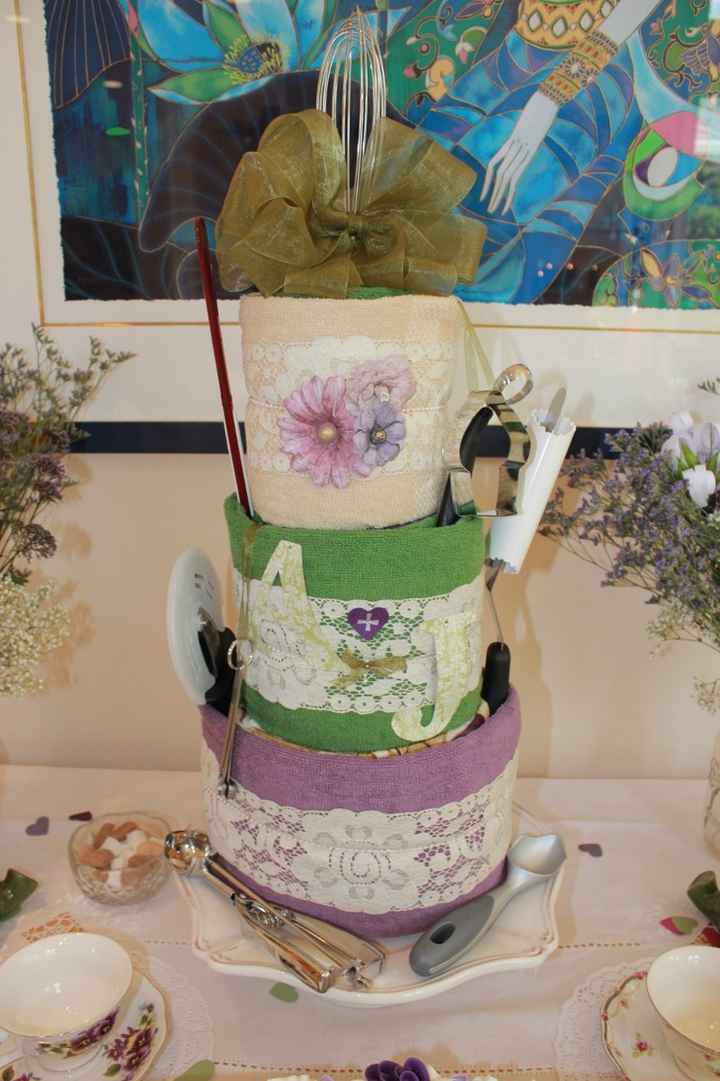 So you know how people make diaper cakes for baby showers?