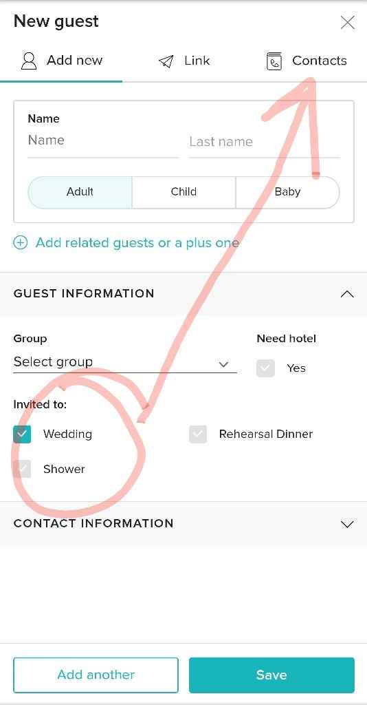 rsvp and guest list - 2