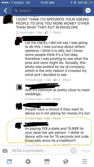 Facebook Dollar Dance