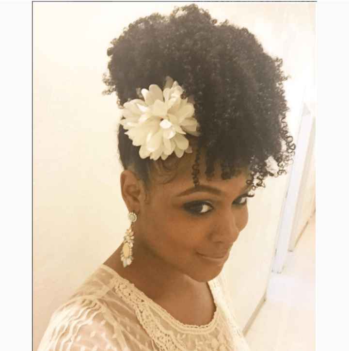 Afro hair bridal hair - 2