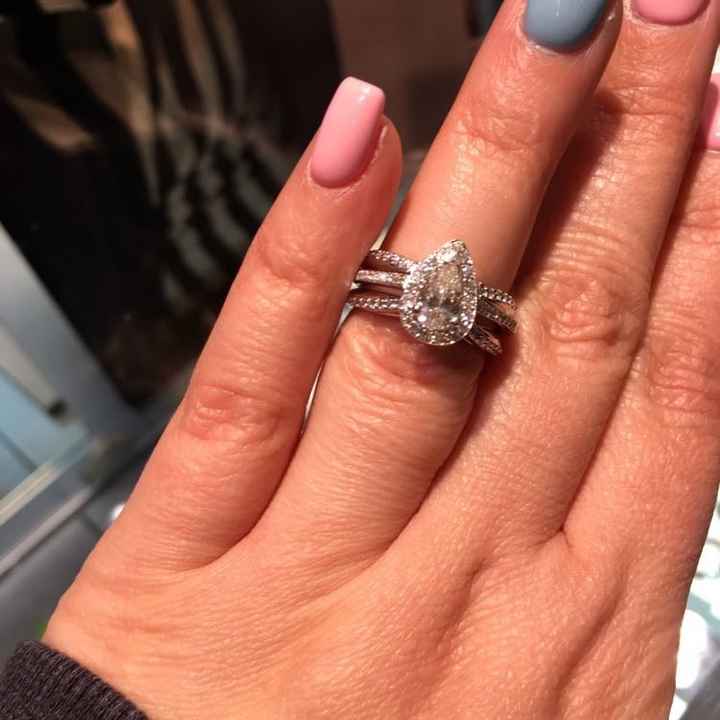 Halo rings without matching wedding band