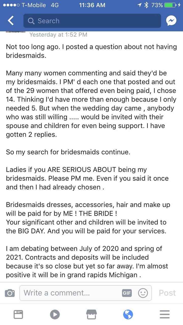 Hiring Bridesmaids?!