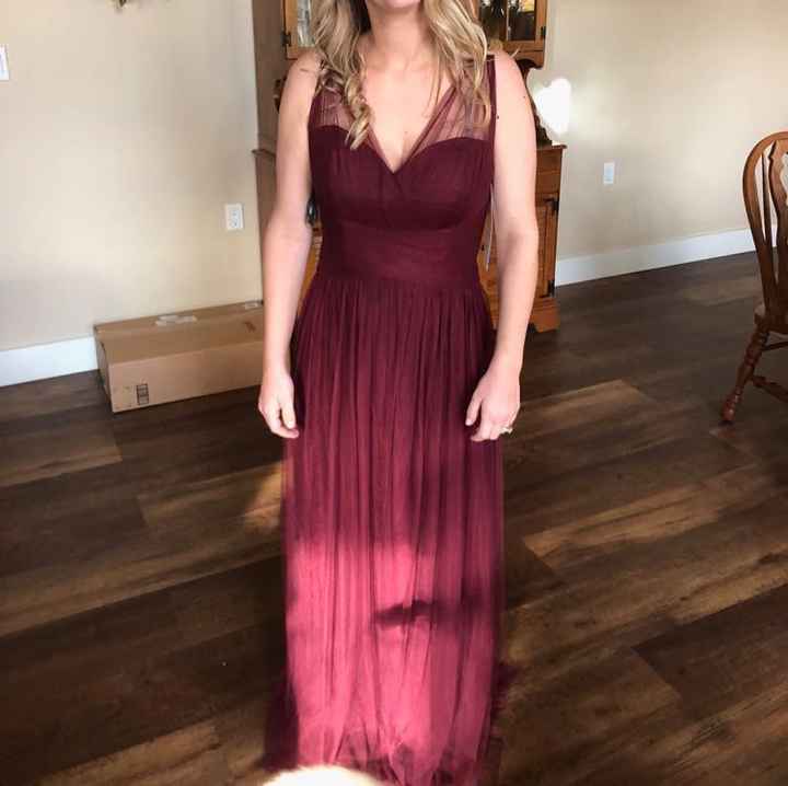  Wine color winter wedding - 1
