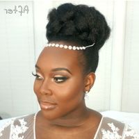 Afro hair bridal hair - 1