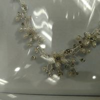 David's Bridal necklace and earrings set