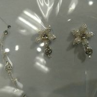 David's Bridal necklace and earrings set