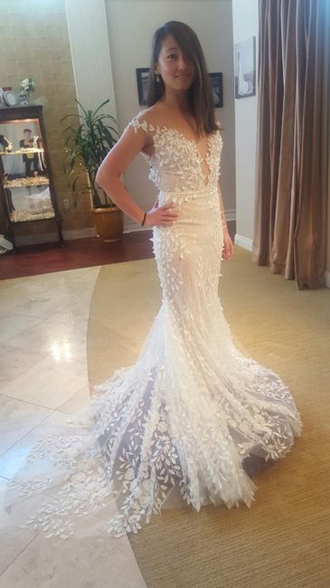 how did u feel first time trying on dress - 1